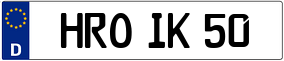 Trailer License Plate